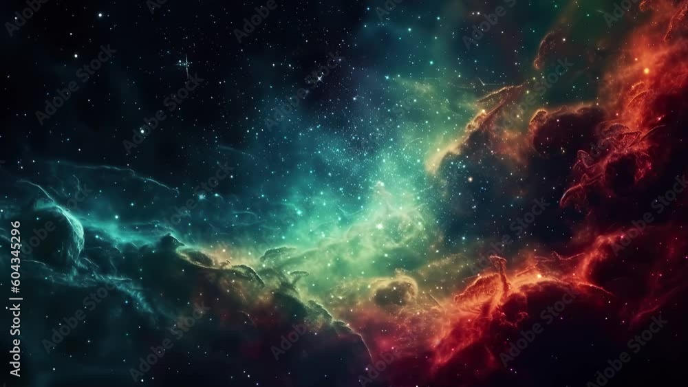 Wall mural galaxy and nebula. abstract space background. endless universe with stars and galaxies in outer spac