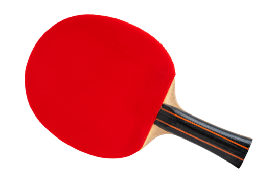 Professional table tennis racket isolated on white background