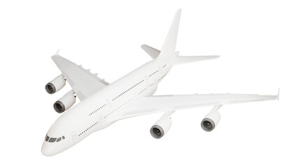 3D Air plane mockup illustration isolate