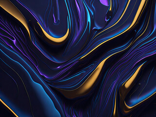 dark waves with a purple pearlescent background