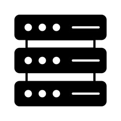 Carefully crafted vector of data server, server rack icon in trendy style