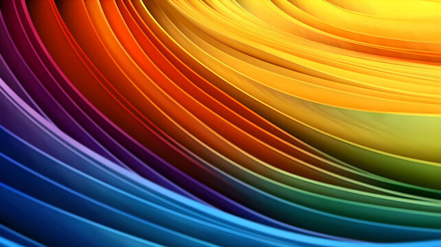 Abstract rainbow background, Generative AI