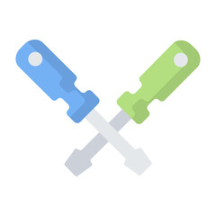 Screwdriver Flat Icon 