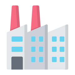 Factory Flat Icon 