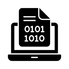 Check this amazing binary coding vector design in modern style, premium icon