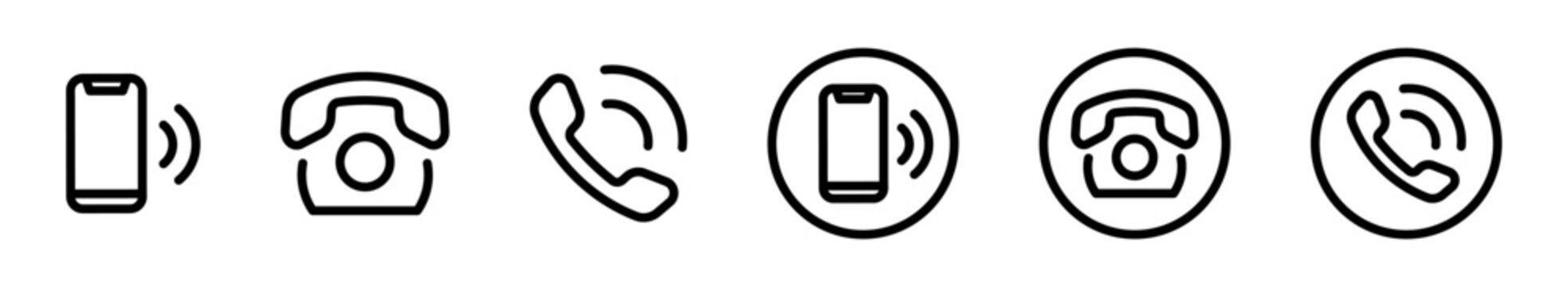  Telephone vector icon. Phone icon set. EPS 10