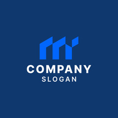 Letter M Simple Monogram Logo