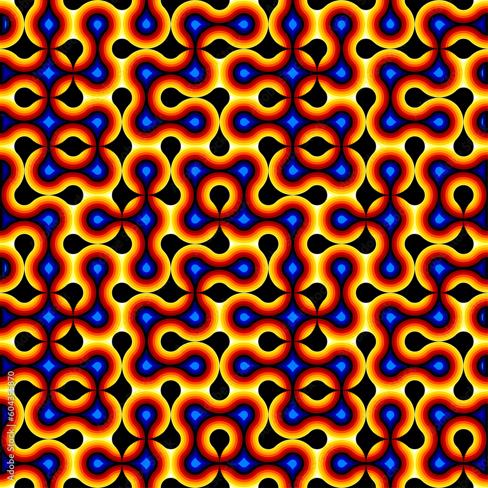 Poster abstract seamless geometric pattern. geometric vector image.