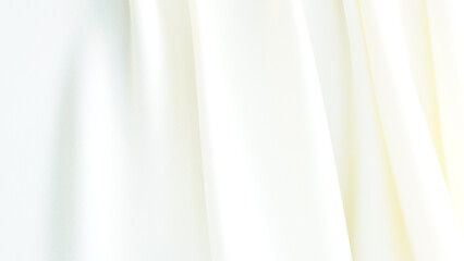 Obraz premium abstract background elegant light yellow fabric wave wavy fold grunge satin material velvet blurred or berry