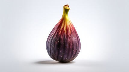 Obraz premium 023_Fruit Fig on a white background, Generative AI