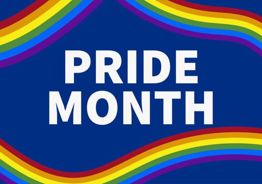 Fondo con banderas lgbtiq+ por pride month. 