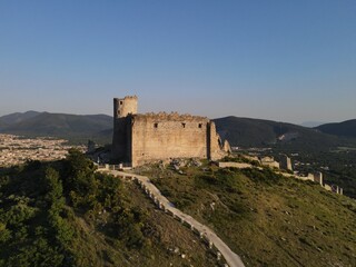 Fototapeta na wymiar The castle of Avella, also called the castle of San Michele, is a castle located in Avella