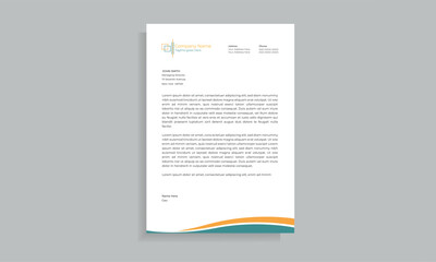 Minimalist business letterhead template