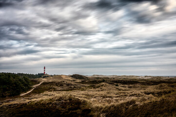 lighthouse on the coast of the island