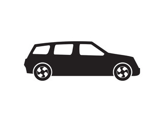 car icon. limousine flat icon vector