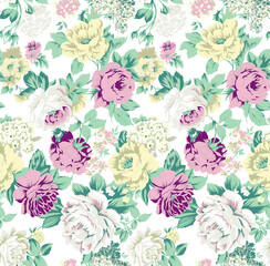 digital textile design flower pattern texture