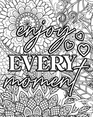Inspirational coloring page