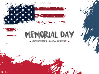 Memorial day background for your design