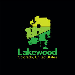 Map Of Lakewood Colorado United States City Creative Design