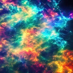 Obraz na płótnie Canvas Rainbow Cosmos: Captivating Colors of Nebulas Unveiled - Generative AI 31