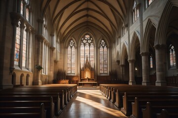 Ai generated beautiful background image of Church