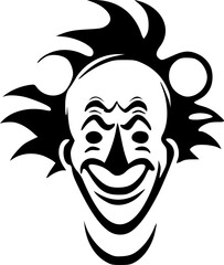 Clown - High Quality Vector Logo - Vector illustration ideal for T-shirt graphic - obrazy, fototapety, plakaty