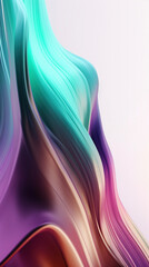 Abstract colorful 3d wallpaper. AI