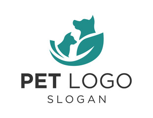 Logo design about Pet on a white background. made using the CorelDraw application.
