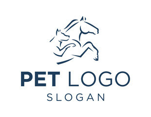 Logo design about Pet on a white background. made using the CorelDraw application.