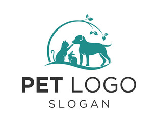 Logo design about Pet on a white background. made using the CorelDraw application.