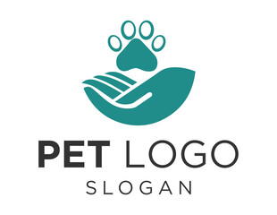 Logo design about Pet on a white background. made using the CorelDraw application.