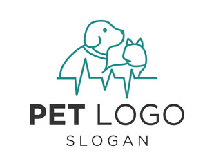 Logo design about Pet on a white background. made using the CorelDraw application.