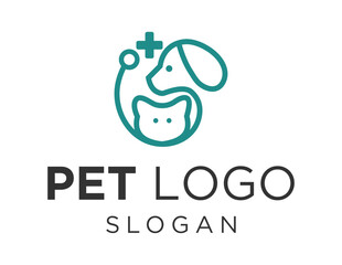 Logo design about Pet on a white background. made using the CorelDraw application.