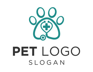 Logo design about Pet on a white background. made using the CorelDraw application.