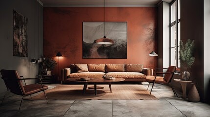 modern interior design - generative AI