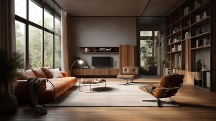 modern interior design - generative AI