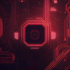 Motherboard Processor Circuit. Generative AI	
