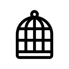Editable bird cage vector icon. Veterinary, animal, pet care, pet shop. Part of a big icon set family. Perfect for business, web and app interfaces, presentations, infographics, etc