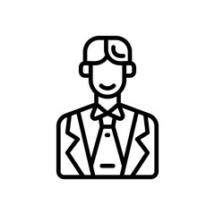 banker icon for your website, mobile, presentation, and logo design.