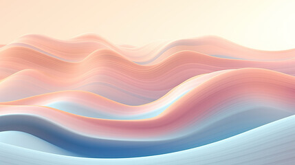 Meditation background, pastel colors with relaxing waves. Generative AI