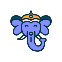 ganesha icon for your website, mobile, presentation, and logo design.