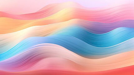 Meditation background, pastel colors with relaxing waves. Generative AI