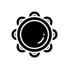 tambourine icon for your website, mobile, presentation, and logo design.