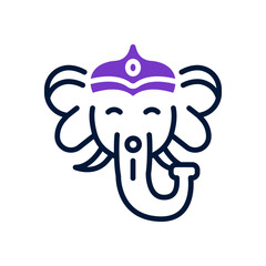 ganesha icon for your website, mobile, presentation, and logo design.
