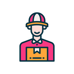 courier icon for your website, mobile, presentation, and logo design.