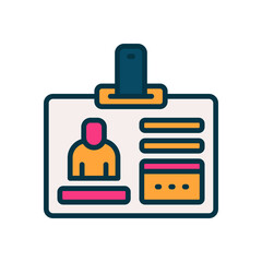 id card icon for your website, mobile, presentation, and logo design.