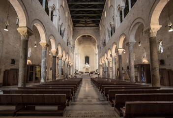 Fototapeta premium Bari, Italy - one of the pearls of Puglia region, Old Town Bari displays a number of wonderful churches and cathedrals which are part of its deep Catholic roots and heritage 