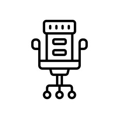 chair office icon for your website, mobile, presentation, and logo design.