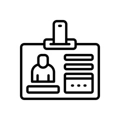 id card icon for your website, mobile, presentation, and logo design.