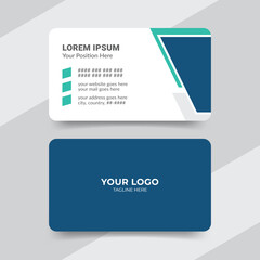 Creative healthcare medical doctor business card template design in front and back view.
